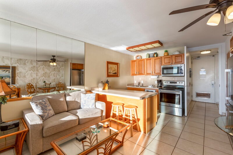 Maui Kai 806 lanai with new easy slide thermo cool balcony doors for maximum comfort